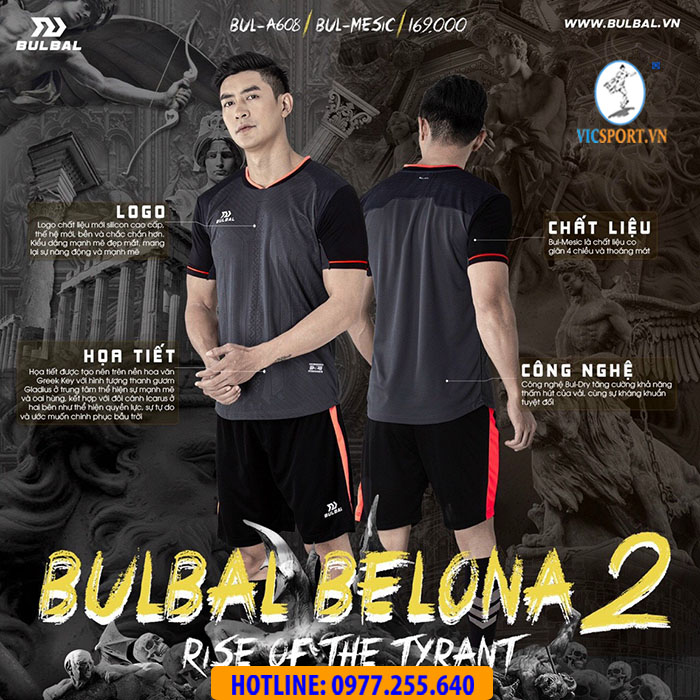 Áo đá banh không logo Bulbal Belona 2 - Hình ảnh 14