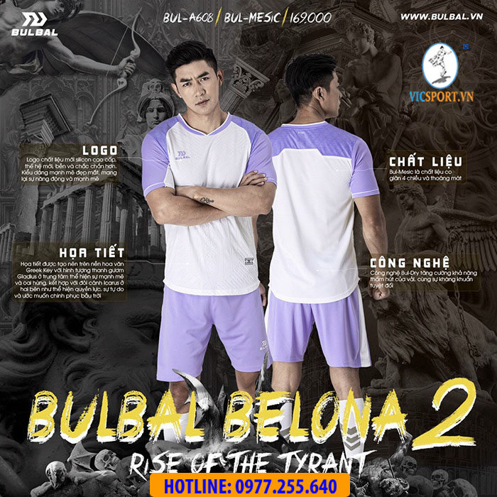 Áo đá banh không logo Bulbal Belona 2 - Hình ảnh 12