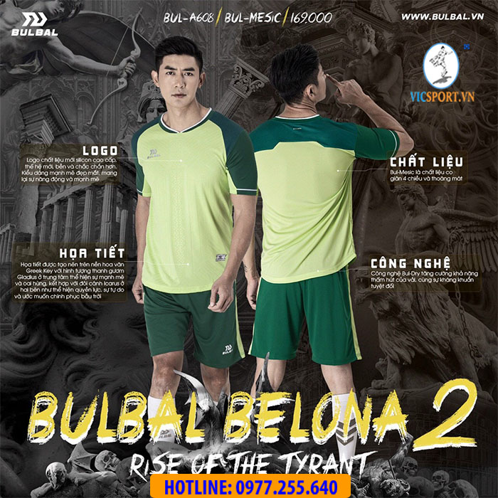 Áo đá banh không logo Bulbal Belona 2 - Hình ảnh 10