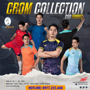 Áo đá banh không logo Riki Crom