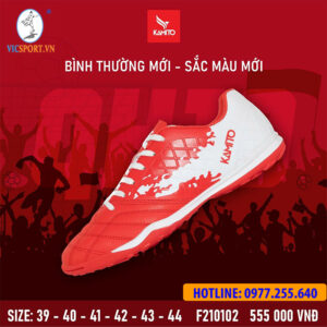 GIÀY ĐÁ BANH KAMITO QH19 ĐỎ TRẮNG