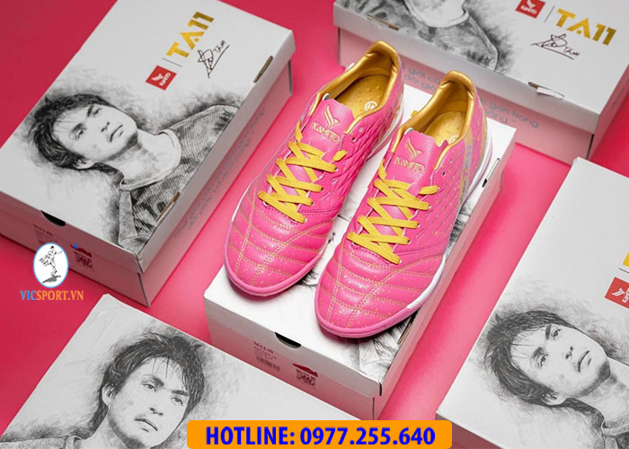 GIÀY ĐÁ BANH KAMITO TA11 TF MÀU HỒNG - Hình ảnh 3