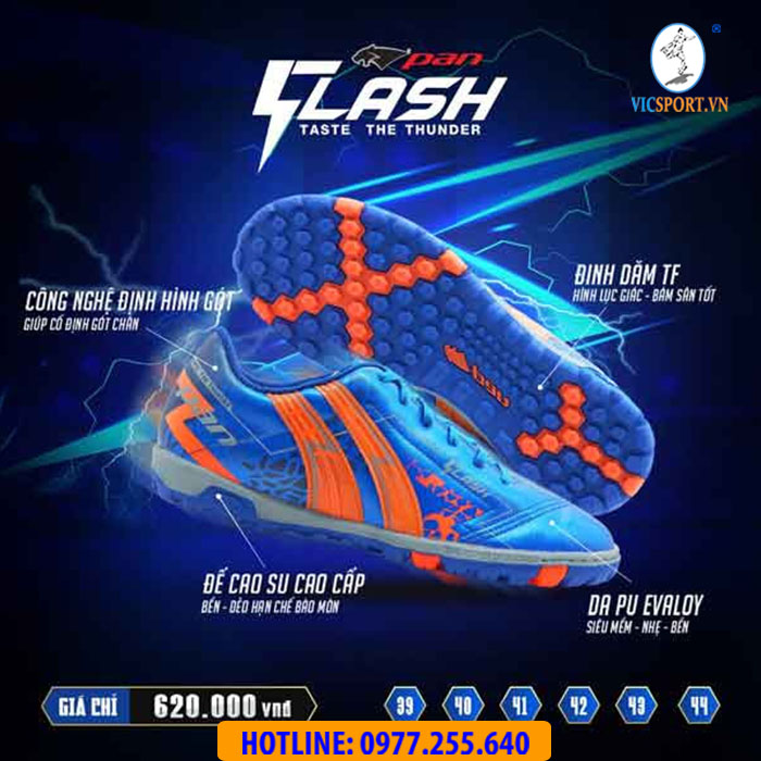 GIÀY PAN FLASH TF MÀU XANH BÍCH