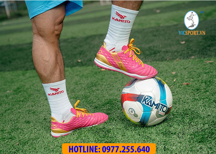 GIÀY ĐÁ BANH KAMITO TA11 TF MÀU HỒNG - Hình ảnh 10