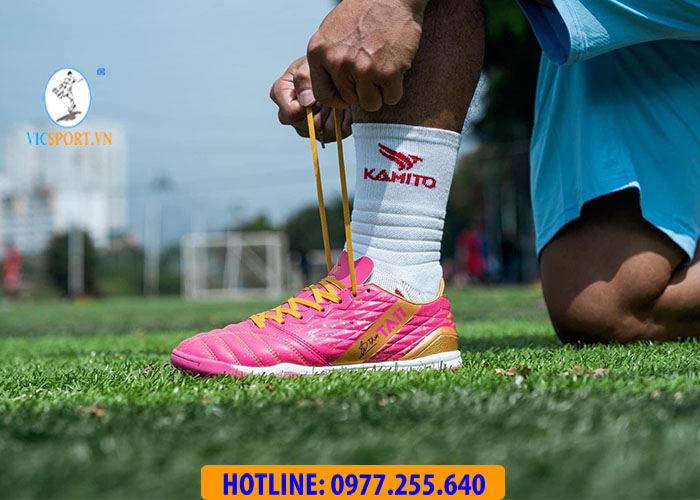 GIÀY ĐÁ BANH KAMITO TA11 TF MÀU HỒNG - Hình ảnh 9