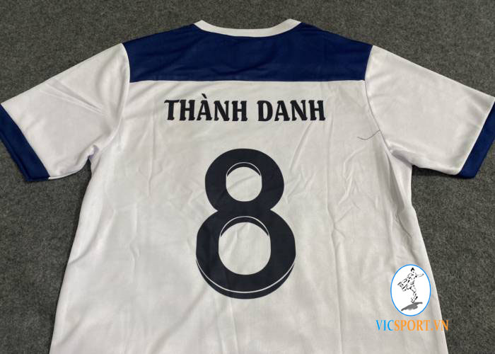 ÁO PSG TRẮNG VẢI MÈ IN CHO KHÁCH - Hình ảnh 2