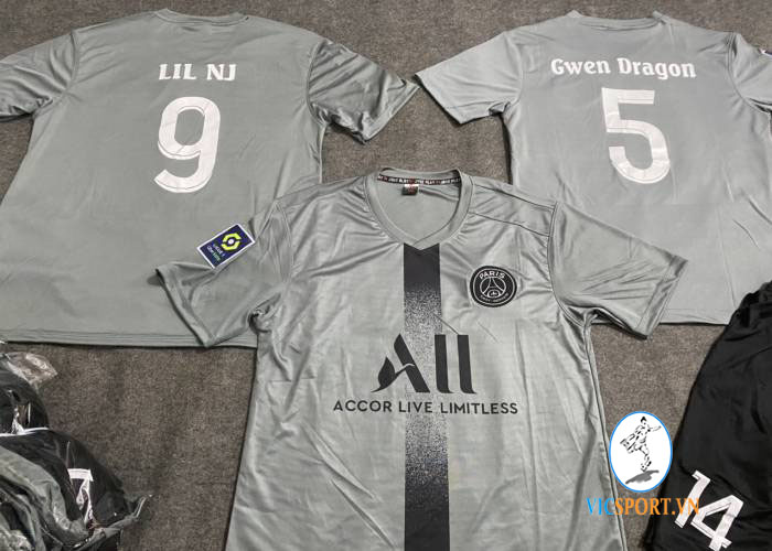 ÁO PSG XÁM IN CHO KHÁCH - Hình ảnh 3