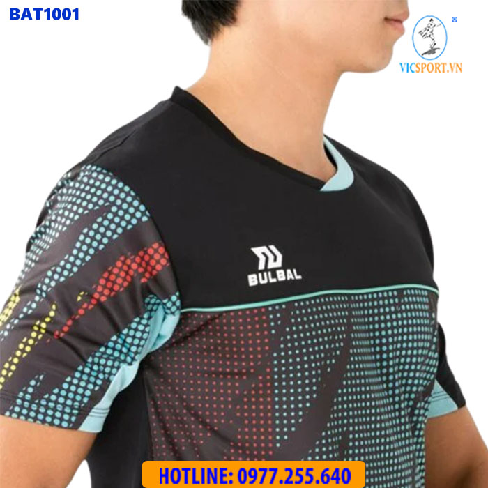 ÁO CẦU LÔNG NAM BULBAL BAT1001 XANH NGỌC - Hình ảnh 5