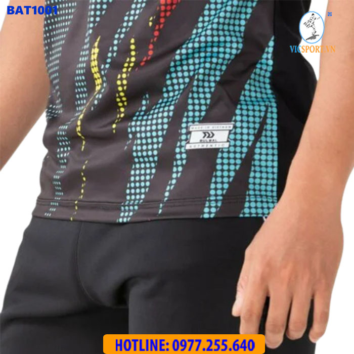 ÁO CẦU LÔNG NAM BULBAL BAT1001 XANH NGỌC - Hình ảnh 4