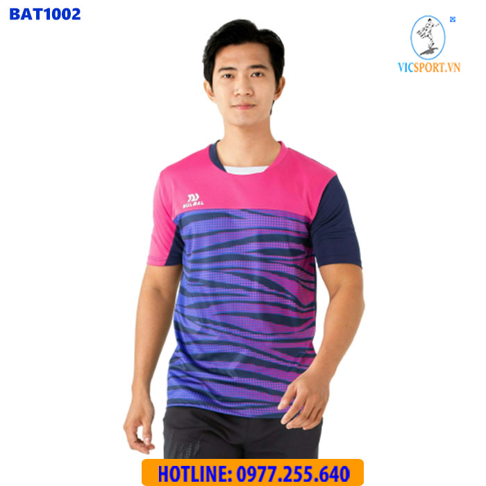 ÁO CẦU LÔNG NAM BULBAL BAT1002 HỒNG TÍM - Hình ảnh 6