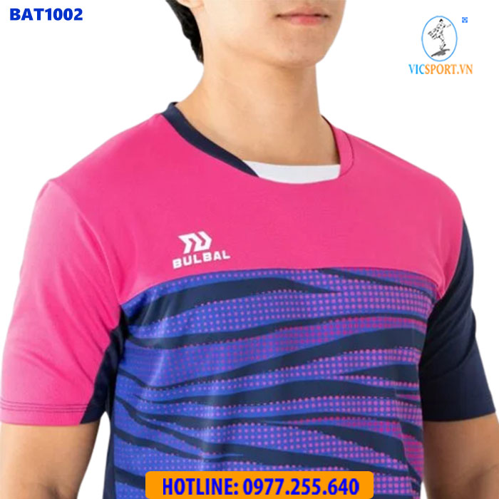 ÁO CẦU LÔNG NAM BULBAL BAT1002 HỒNG TÍM - Hình ảnh 3