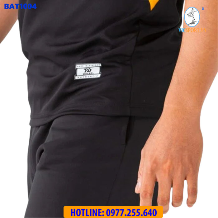 ÁO CẦU LÔNG NAM BULBAL BAT1004 HỒNG CAM ĐEN - Hình ảnh 5