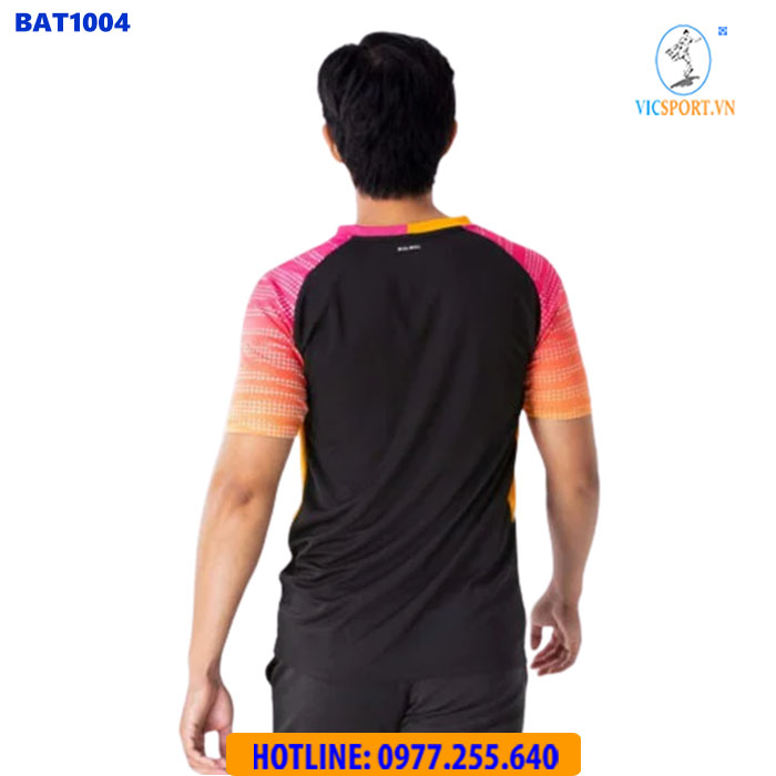 ÁO CẦU LÔNG NAM BULBAL BAT1004 HỒNG CAM ĐEN - Hình ảnh 2