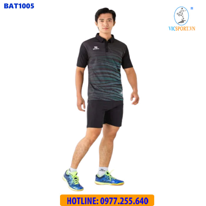 ÁO CẦU LÔNG NAM BULBAL BAT1005 XANH NGỌC - Hình ảnh 6