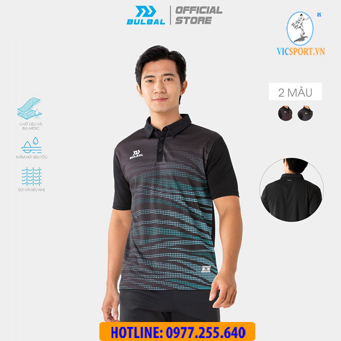 ÁO CẦU LÔNG NAM BULBAL BAT1005 XANH NGỌC