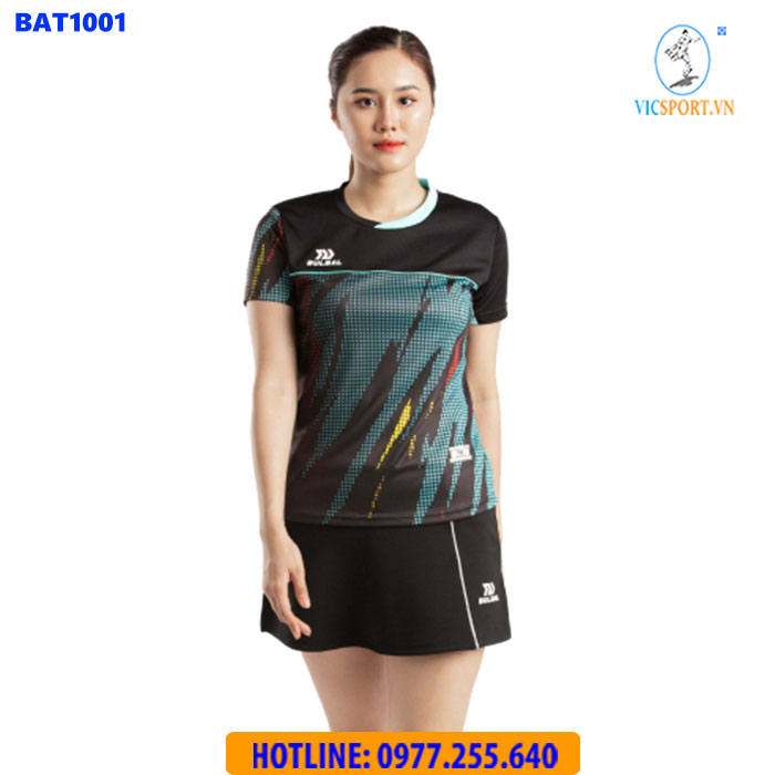 ÁO CẦU LÔNG NỮ BULBAL BAT1001 XANH NGỌC - Hình ảnh 6