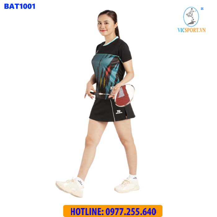 ÁO CẦU LÔNG NỮ BULBAL BAT1001 XANH NGỌC - Hình ảnh 4