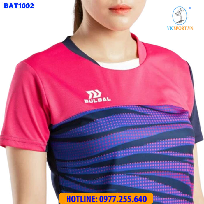 ÁO CẦU LÔNG NỮ BULBAL BAT1002 HỒNG TÍM - Hình ảnh 7