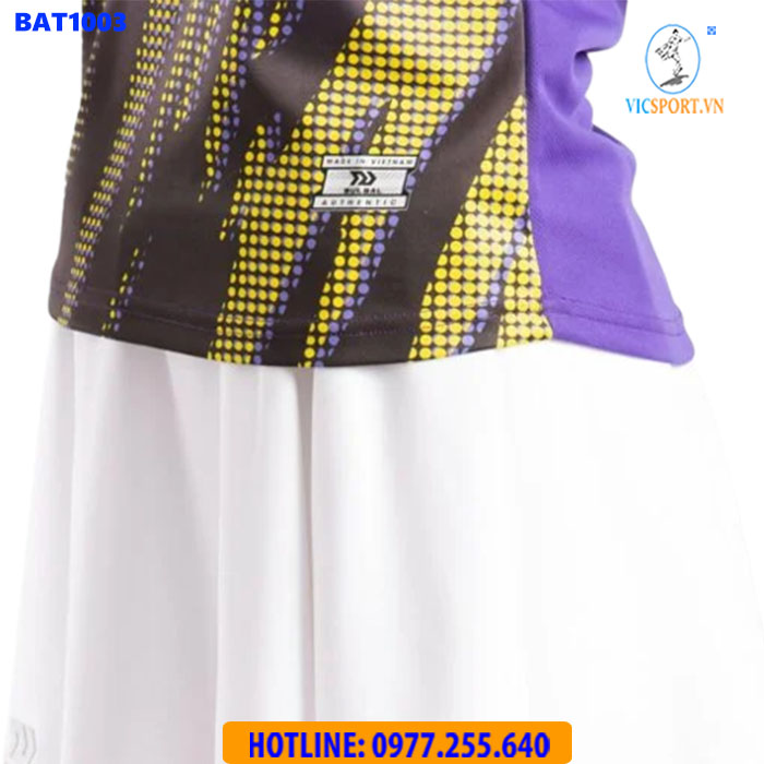 ÁO CẦU LÔNG NỮ BULBAL BAT1003 TÍM VÀNG - Hình ảnh 6