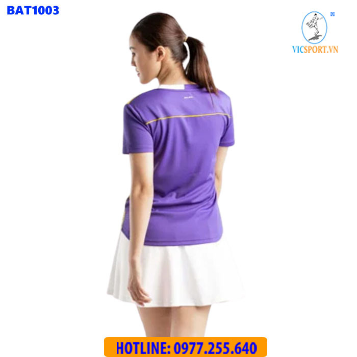 ÁO CẦU LÔNG NỮ BULBAL BAT1003 TÍM VÀNG - Hình ảnh 2