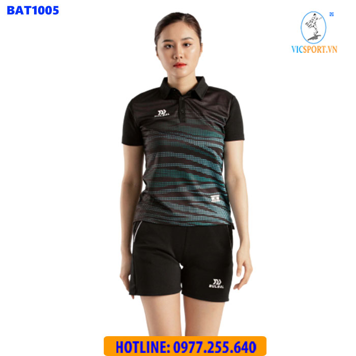 ÁO CẦU LÔNG NỮ BULBAL BAT1005 XANH NGỌC - Hình ảnh 3