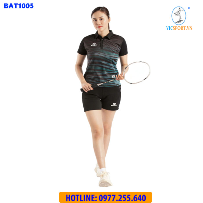 ÁO CẦU LÔNG NỮ BULBAL BAT1005 XANH NGỌC - Hình ảnh 2