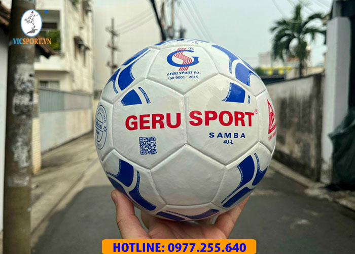 Quả bóng đá Geru Samba PU S4 dán màu trắng - Hình ảnh 4
