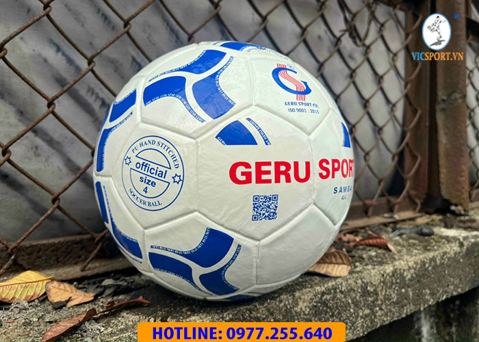 Quả bóng đá Geru Samba PU S4 dán màu trắng - Hình ảnh 2