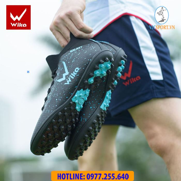 GIÀY ĐÁ BANH WIKA GALAXY MÀU ĐEN - Hình ảnh 7