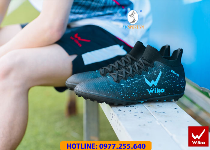 GIÀY ĐÁ BANH WIKA GALAXY MÀU ĐEN - Hình ảnh 6