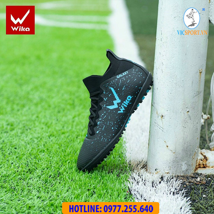 GIÀY ĐÁ BANH WIKA GALAXY MÀU ĐEN - Hình ảnh 4