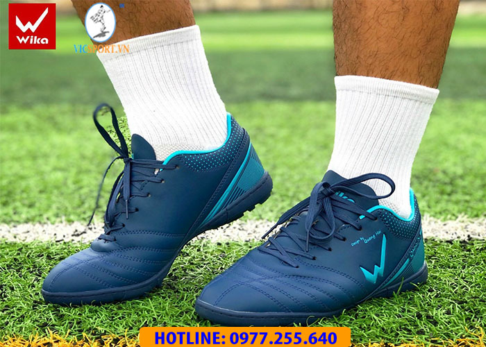 GIÀY ĐÁ BANH WIKA QH19 NEO MÀU TÍM THAN - Hình ảnh 3