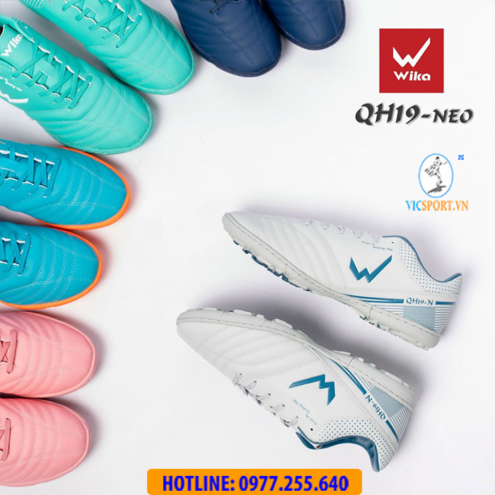 GIÀY ĐÁ BANH WIKA QH19 NEO MÀU TRẮNG - Hình ảnh 2