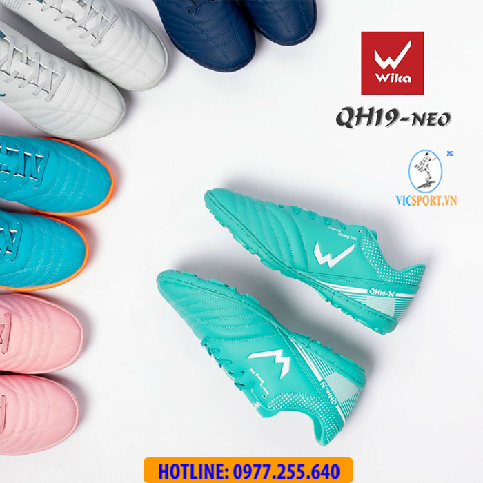 GIÀY ĐÁ BANH WIKA QH19 NEO MÀU XANH LAM - Hình ảnh 2