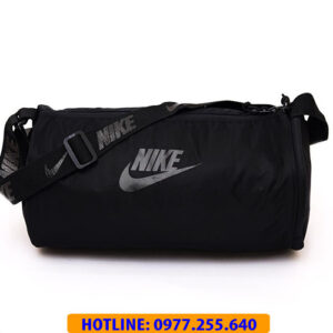 TÚI TRỐNG DÙ NIKE MÀU ĐEN LOGO XÁM