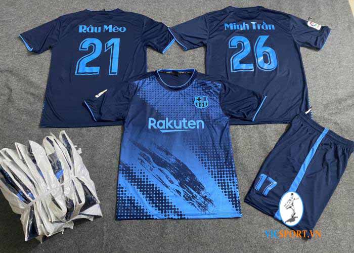 ÁO BARCELONA XANH ĐEN IN CHO KHÁCH - Hình ảnh 6