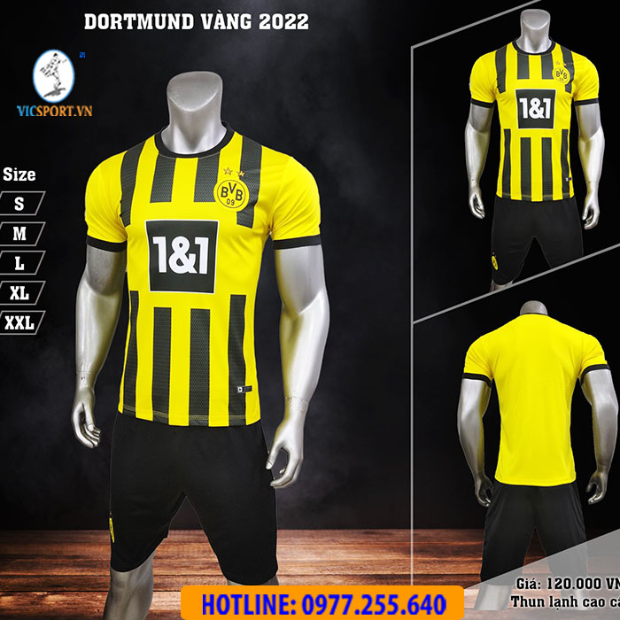 ÁO ĐÁ BANH CLB DORTMUND 2022-2023 SÂN NHÀ - Hình ảnh 5