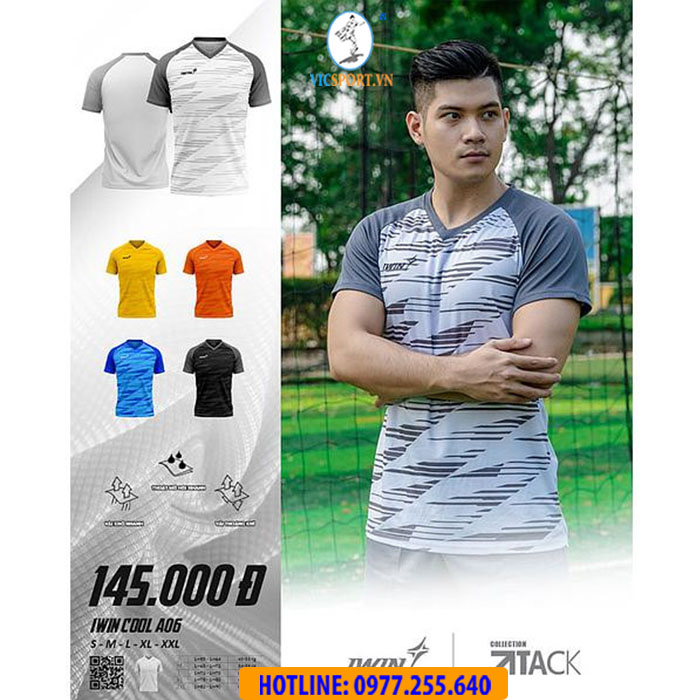 ÁO ĐÁ BANH IWIN ATACK MÀU TRẮNG - Hình ảnh 2