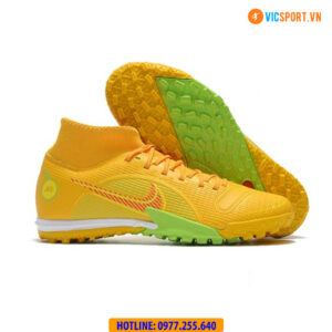 Giày đá banh cổ cao Vapor 14 Academy đế TF màu vàng