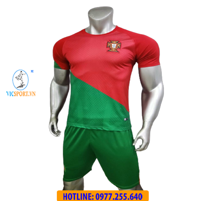 ÁO ĐỘI TUYỂN BỒ ĐÀO NHA WORLDCUP 2022 ĐỎ XANH - Hình ảnh 4