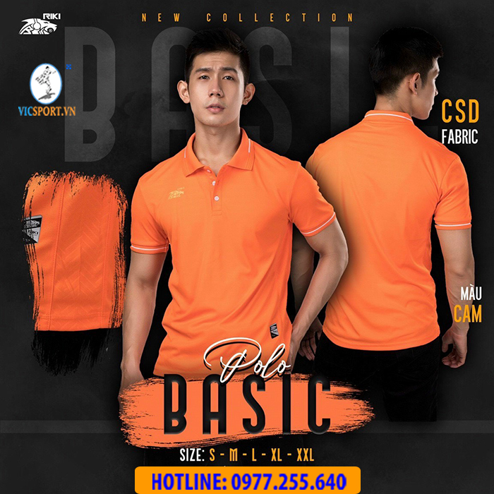 ÁO POLO DI CHUYỂN RIKI BASIC MÀU CAM