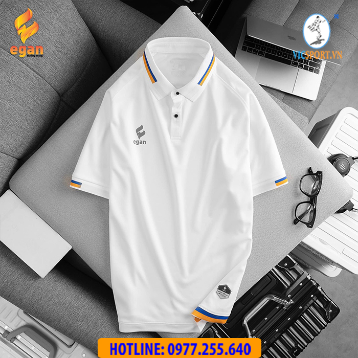 ÁO POLO EGAN 04 MÀU TRẮNG - Hình ảnh 8