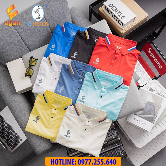 ÁO POLO EGAN 04 MÀU XANH NGỌC - Hình ảnh 5