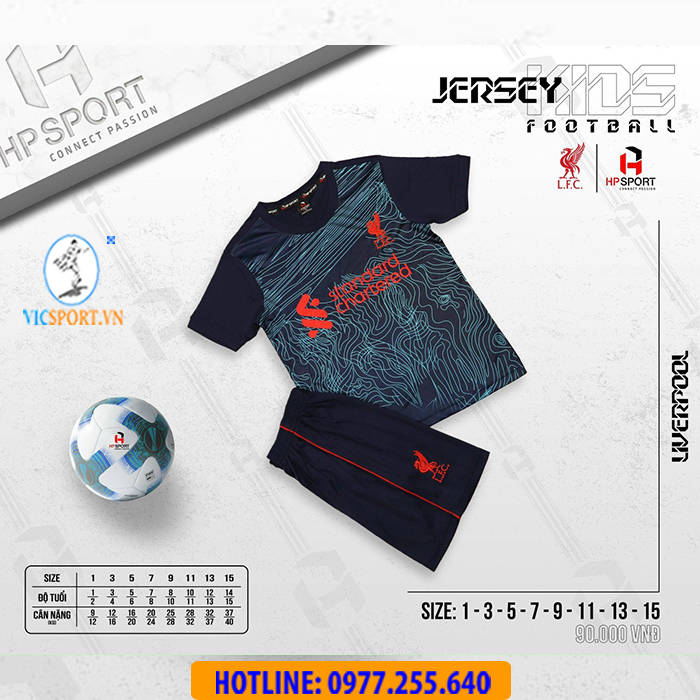 ÁO TRẺ EM CLB LIVERPOOL 2022-2023 MÀU ĐEN - Hình ảnh 2