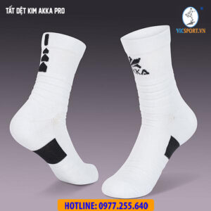 Tất dệt kim Akka Pro màu trắng