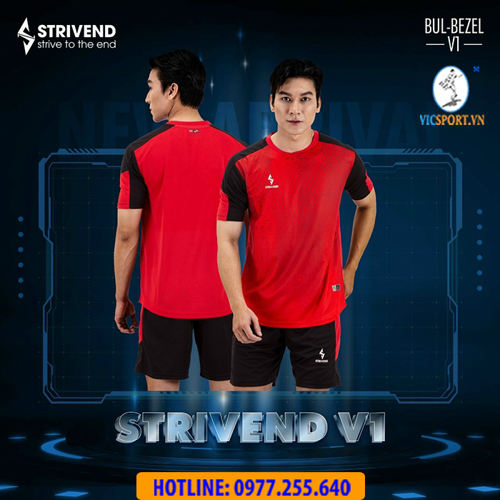 ÁO ĐÁ BANH BULBAL STRIVEND V1 MÀU ĐỎ