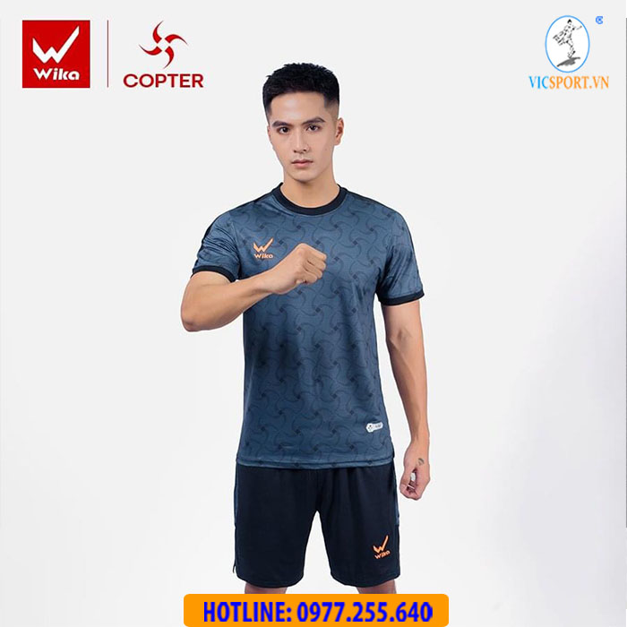 ÁO ĐÁ BANH WIKA COPTER MÀU ĐEN - Hình ảnh 3