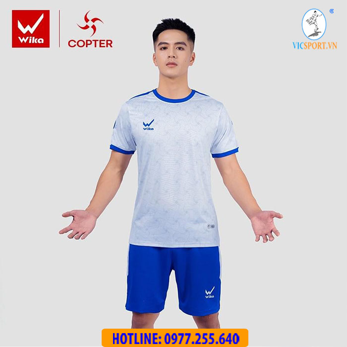 ÁO ĐÁ BANH WIKA COPTER MÀU TRẮNG - Hình ảnh 3