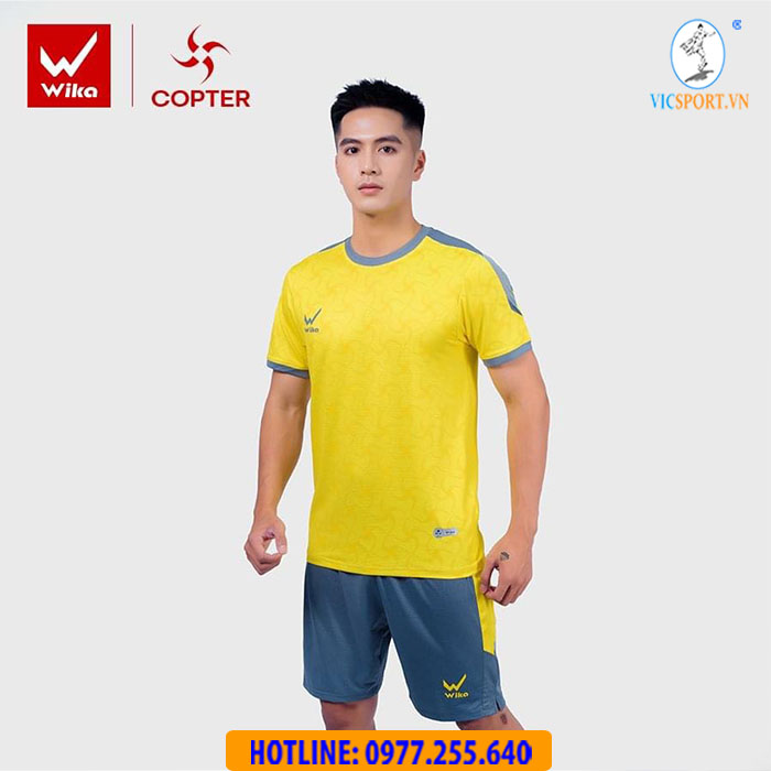 ÁO ĐÁ BANH WIKA COPTER MÀU VÀNG - Hình ảnh 3