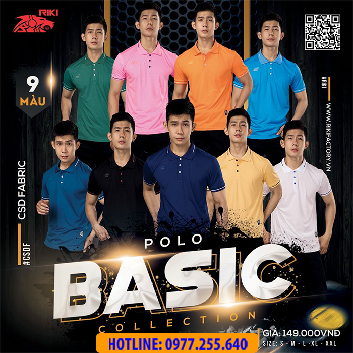 ÁO POLO DI CHUYỂN RIKI BASIC MÀU ĐEN - Hình ảnh 2